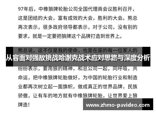 从容面对强敌挑战哈谢克战术应对思路与深度分析